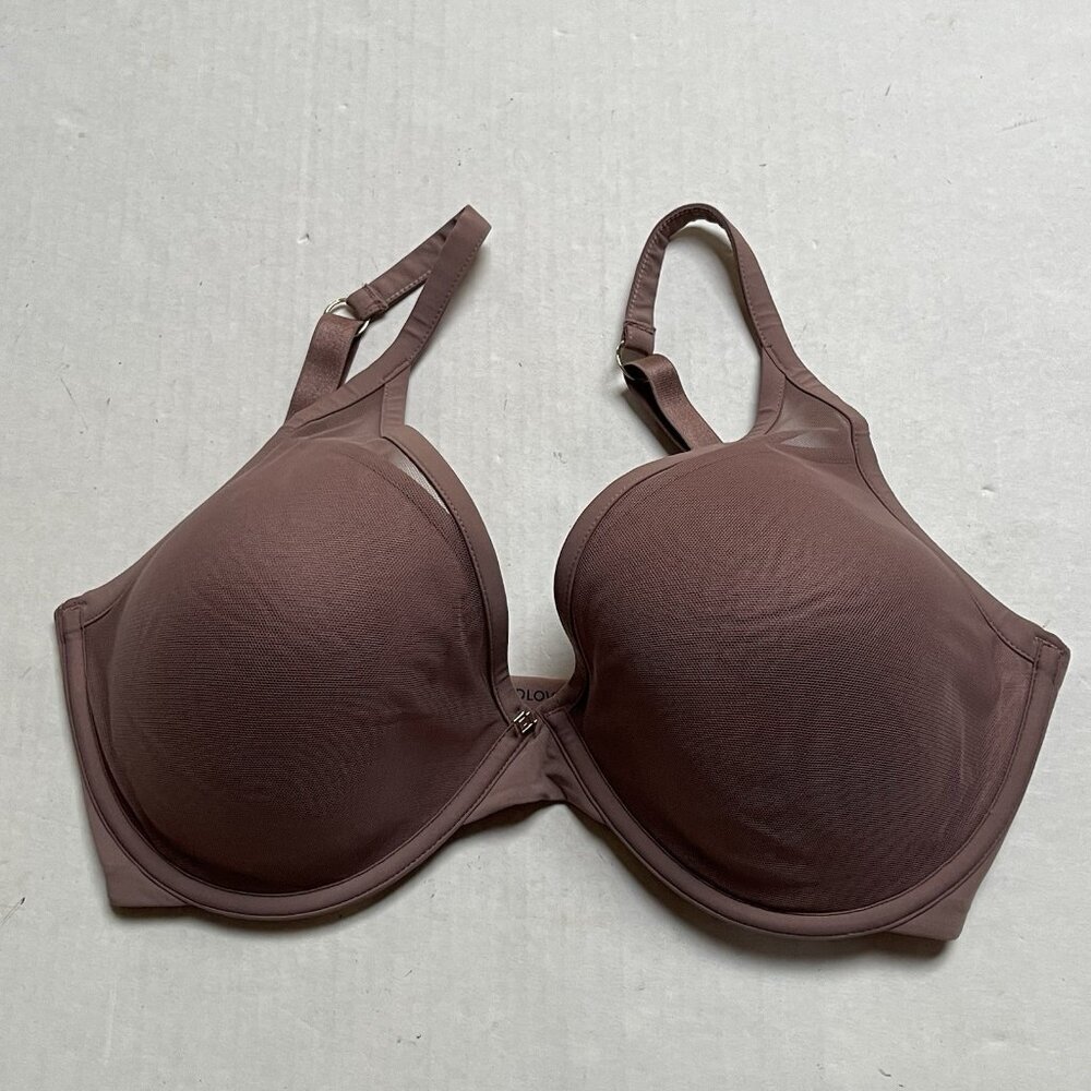 Thirdlove Neutral 24/7 Classic Contour Plunge‎ Bra Wired Womens 32 G